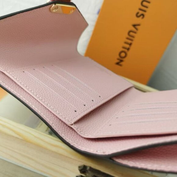 Louis Vuitton Pink and Brown Monogram Wallet - Picture 7 of 8